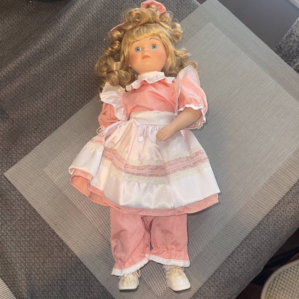 Vintage Porcelain Doll 16 Inches Tall